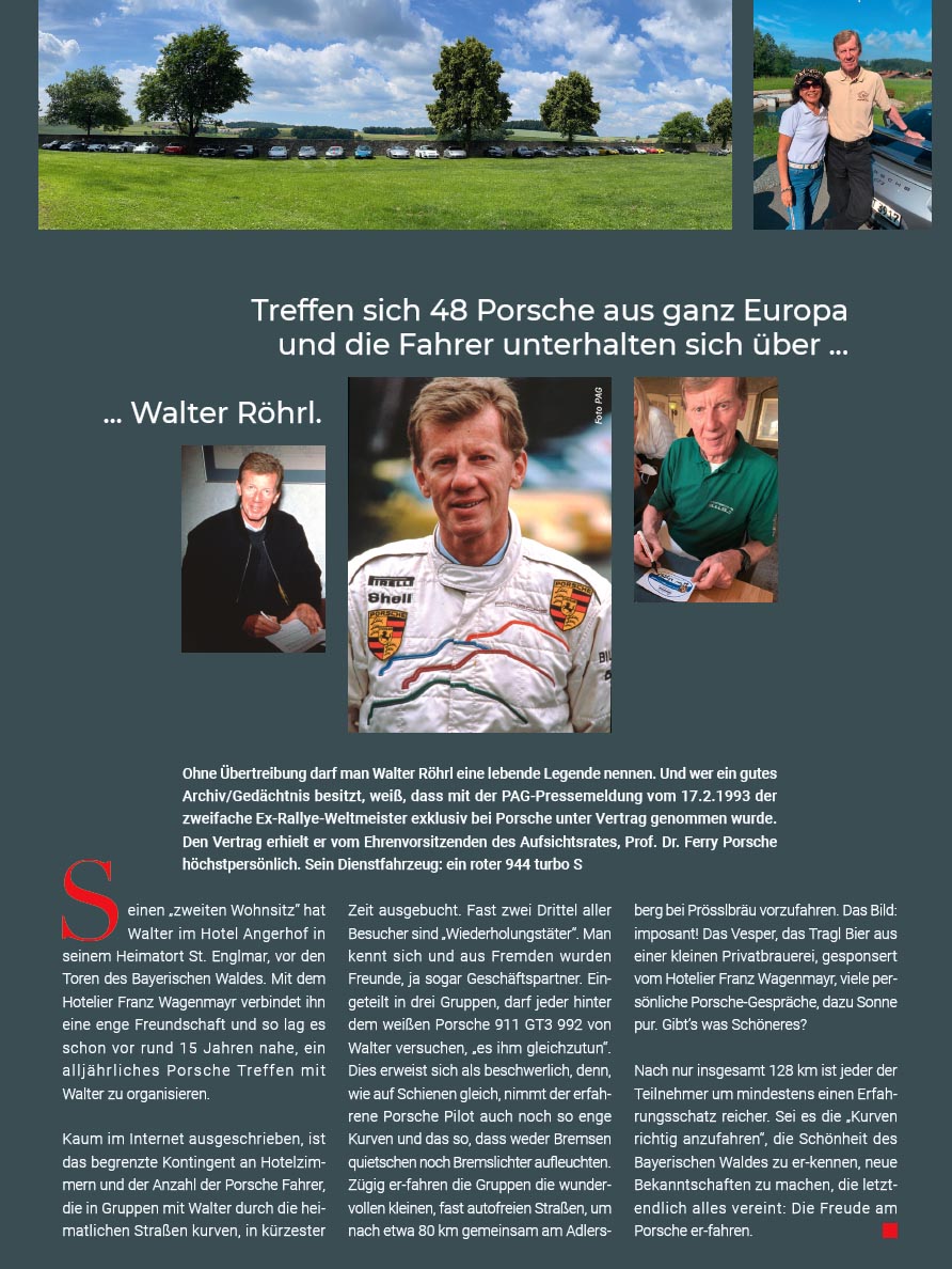 Angerhof - Walter Röhrl Porsche