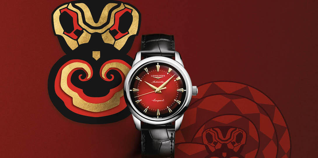 Uhr Chronograph Jahr der Schlange Longines Limited Edition mood