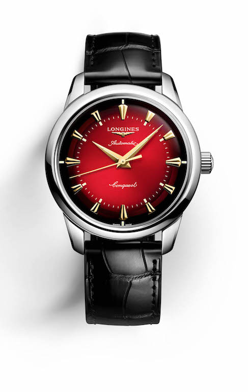 Uhr Chronograph Jahr der Schlange Longines Limited Edition rot