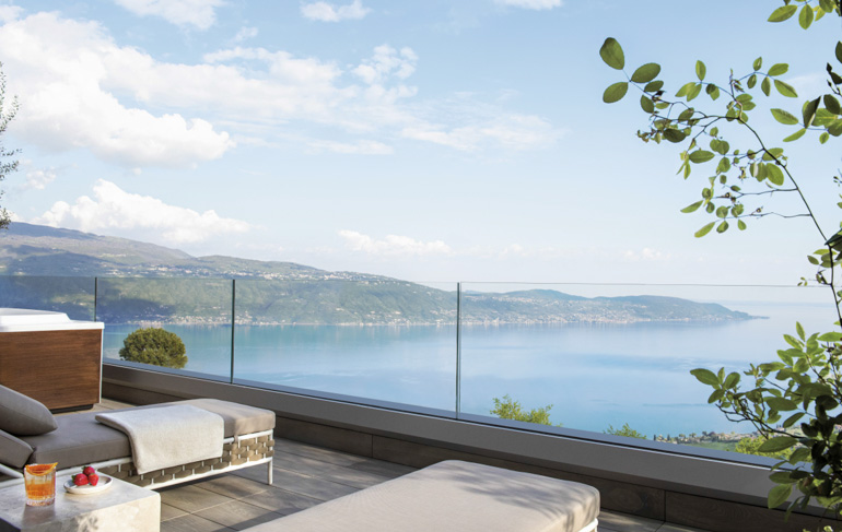 Lefay Resort Lago di Garda Gardasee Wellness Hotel Spa Terrasse