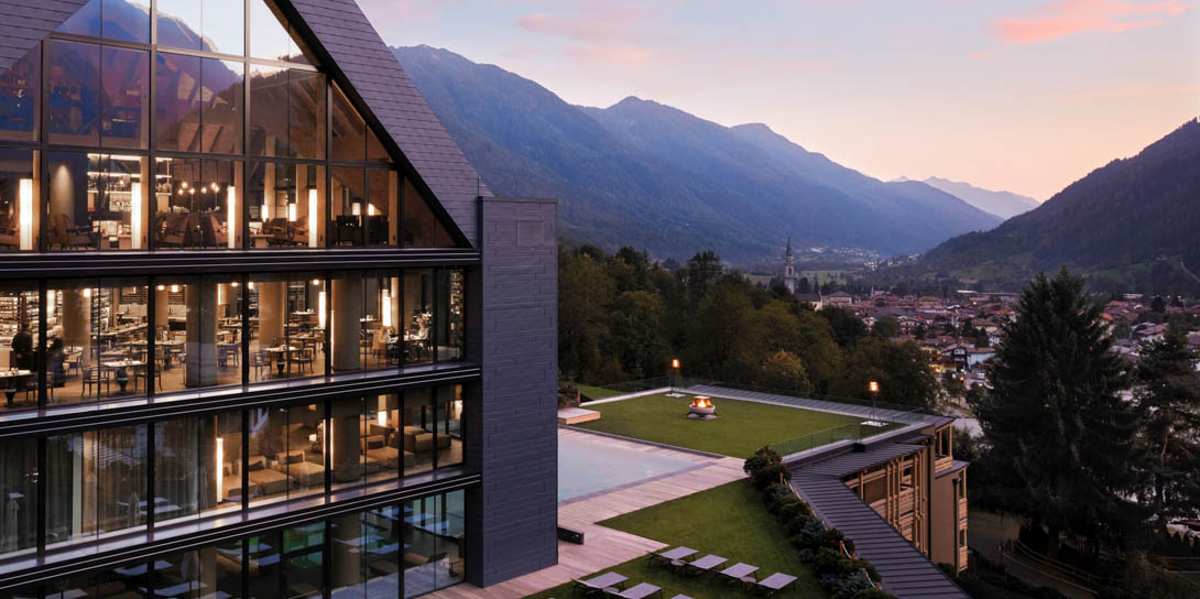 Lefay Resort & Spa Dolomiti Wellness Hotel Dolomiten Architektur