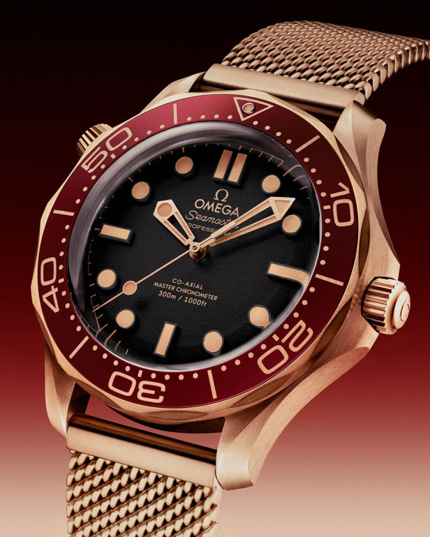 Uhr Taucheruhr Gold Luxus Omega Seamaster Zifferblatt