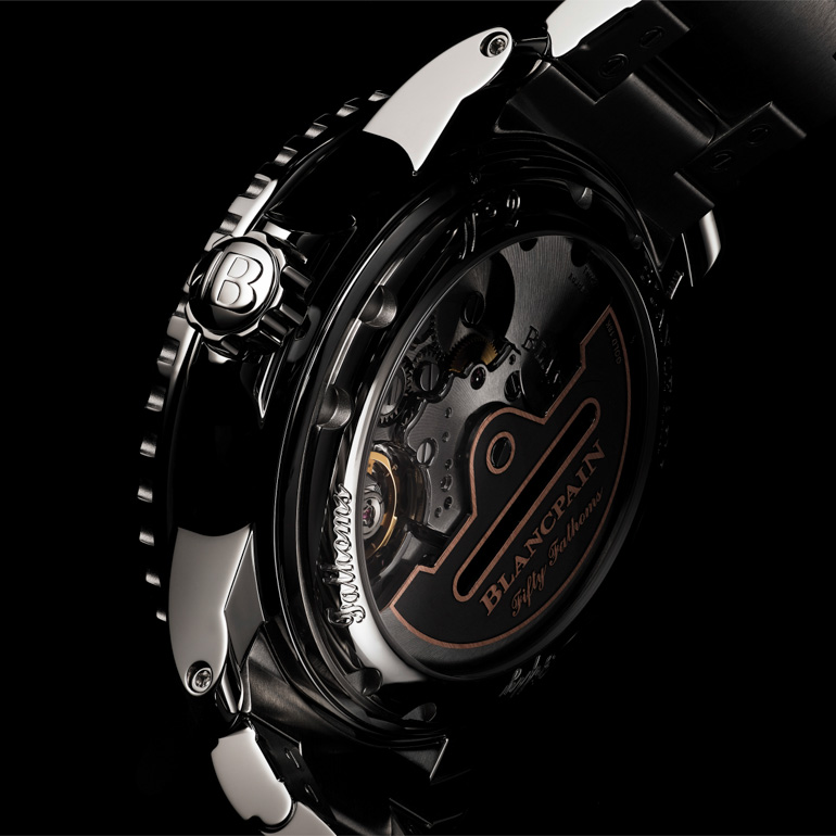 Uhr Taucheruhr Luxus Blancpain Fifty Fathoms Stahl Boden