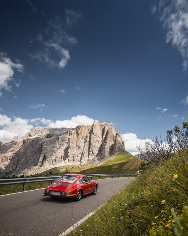 Südtirol Schenna Rallye Oldtimer Porsche Dolomiten
