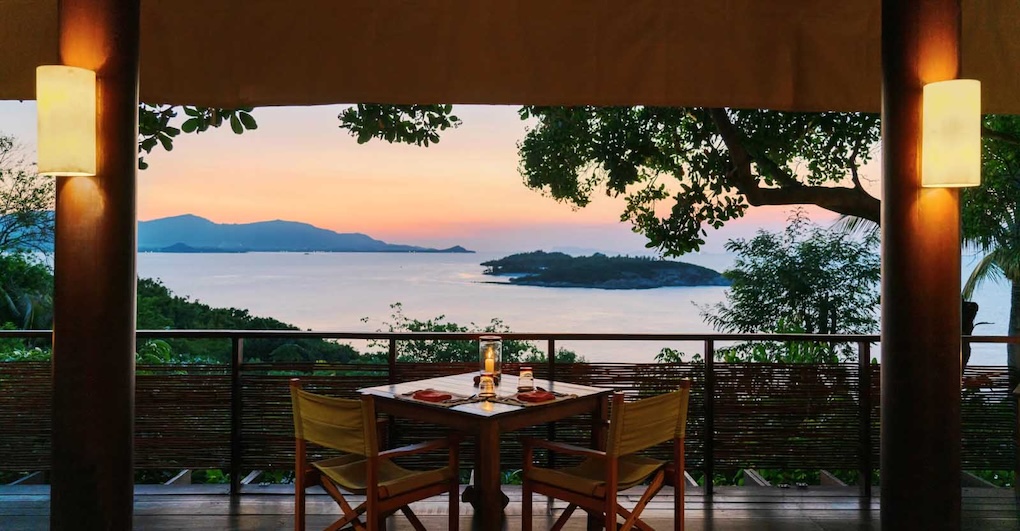Hotel Thailand Koh Samui Six Senses Spa Dinner