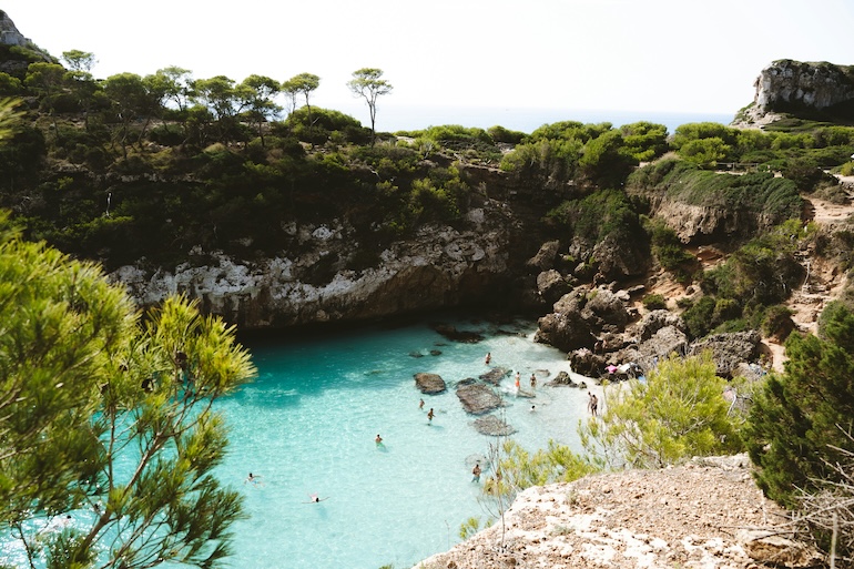 Mallorca Balearen Spanien Insel Frühjahr Bucht
