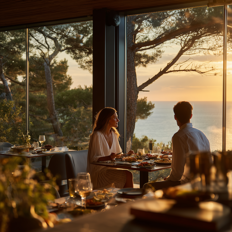 Mallorca Balearen Spanien Insel Frühjahr Dinner