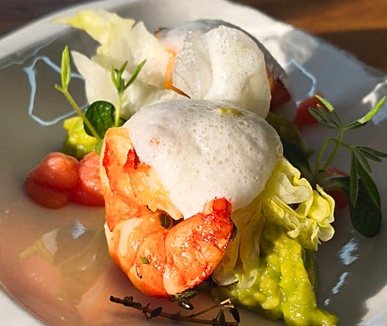 fine Dining-Home-Chefkoch-Küche-Garnele